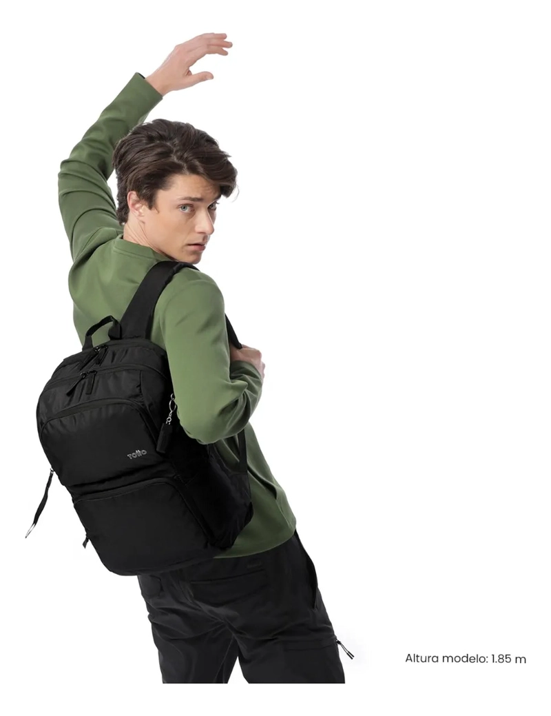 MOCHILA UNIVERSITARIO PORTA PC 14  CLOUD NEGRO UNISEX - 2