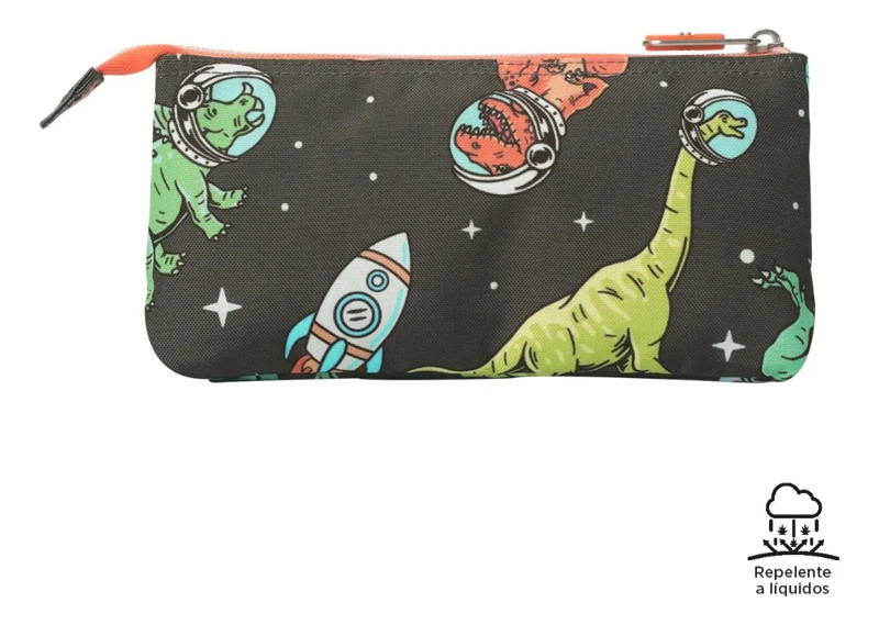 ESTUCHE TOTTO TABLERO DINOSAURIO GRIS - 1