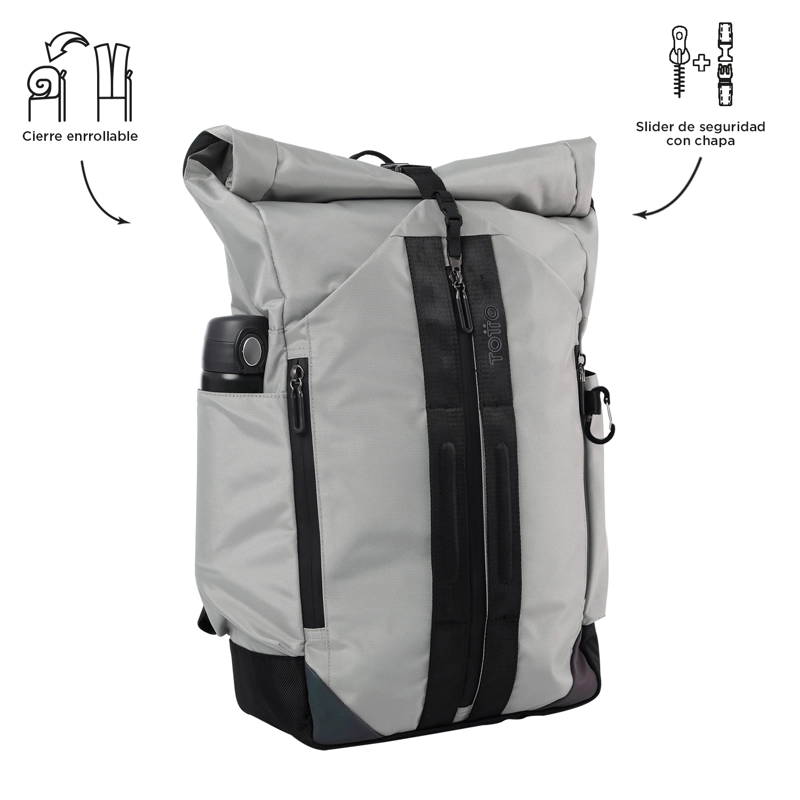 MOCHILA HOMBRE SPURN 2.0 DEPORTIVO SILVER - 5