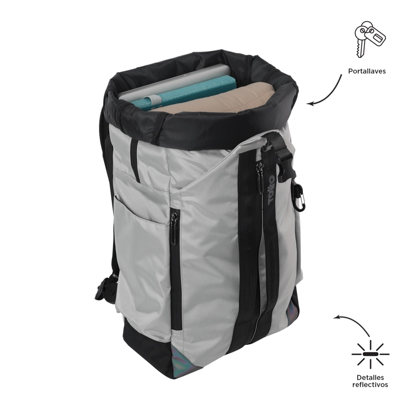 MOCHILA HOMBRE SPURN 2.0 DEPORTIVO SILVER - 6