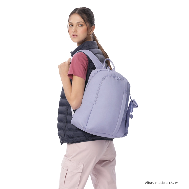 MOCHILA EJECUTIVA PORTA PC 14  BOW MORADO MUJER - 2
