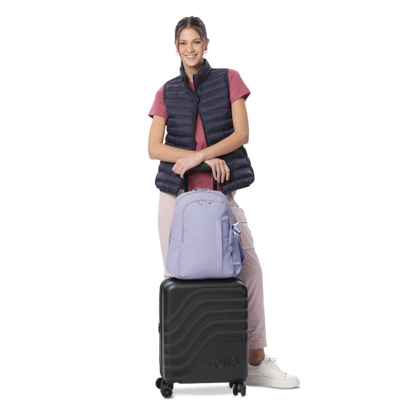 MOCHILA EJECUTIVA PORTA PC 14  BOW MORADO MUJER - 8