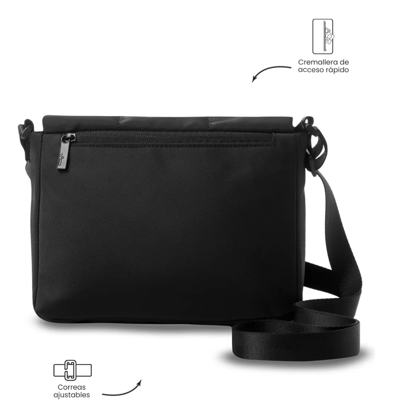 BOLSO PARA MUJER FREYA TIPO CROSSBODY PEQUEÑO NEGRO - 4