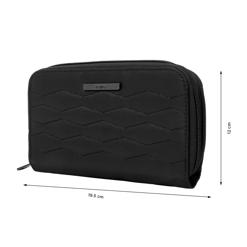 BILLETERA PARA MUJER LOISY GRANDE DECO NEGRO - 2