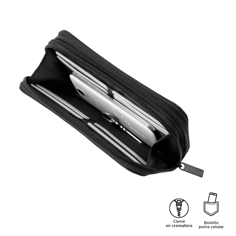 BILLETERA PARA MUJER LOISY GRANDE DECO NEGRO - 4