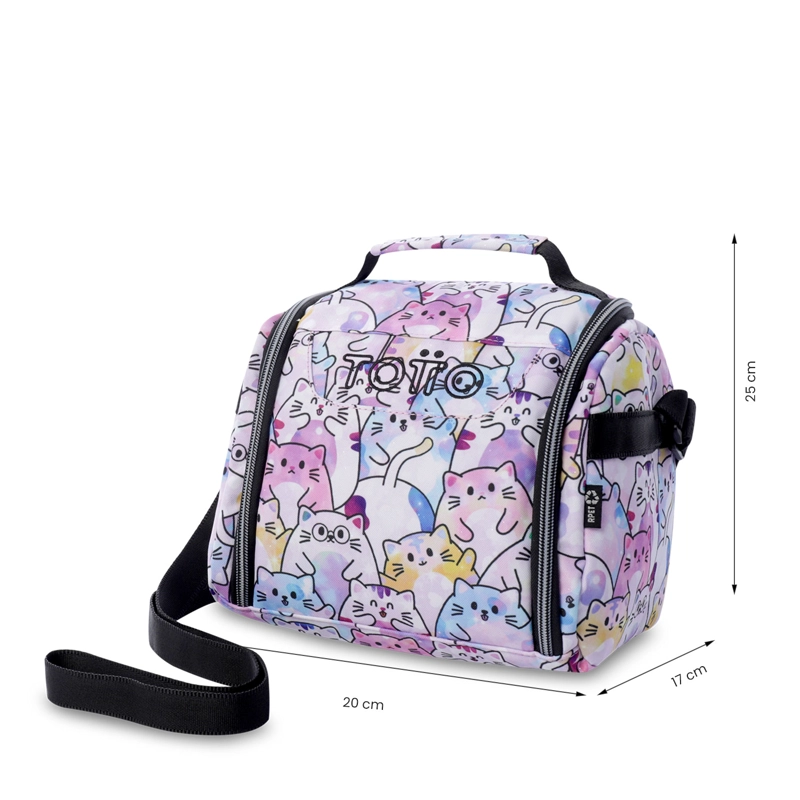 LONCHERA TE RMICA PARA MUJER RESALTADOR GLITTER GRANDE ROSADA - 4