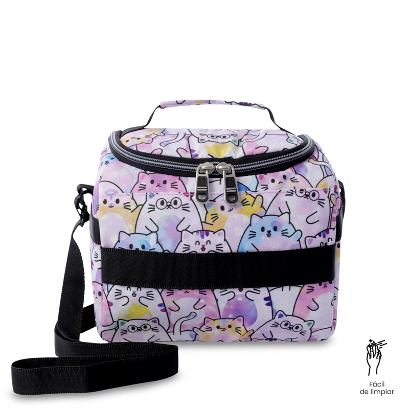 LONCHERA TE RMICA PARA MUJER RESALTADOR GLITTER GRANDE ROSADA - 6