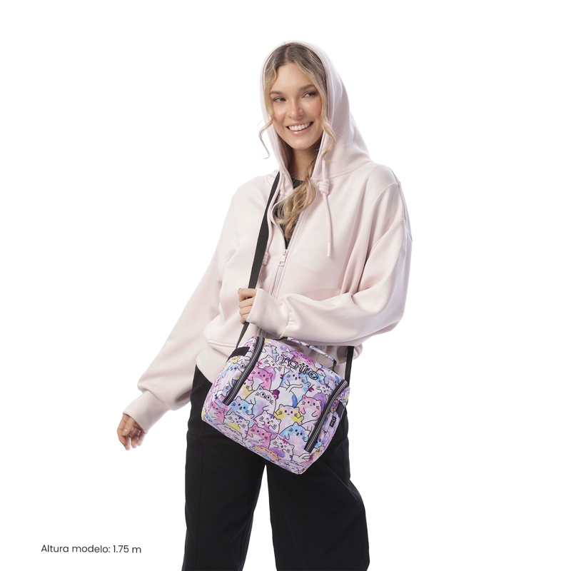 LONCHERA TE RMICA PARA MUJER RESALTADOR GLITTER GRANDE ROSADA - 7