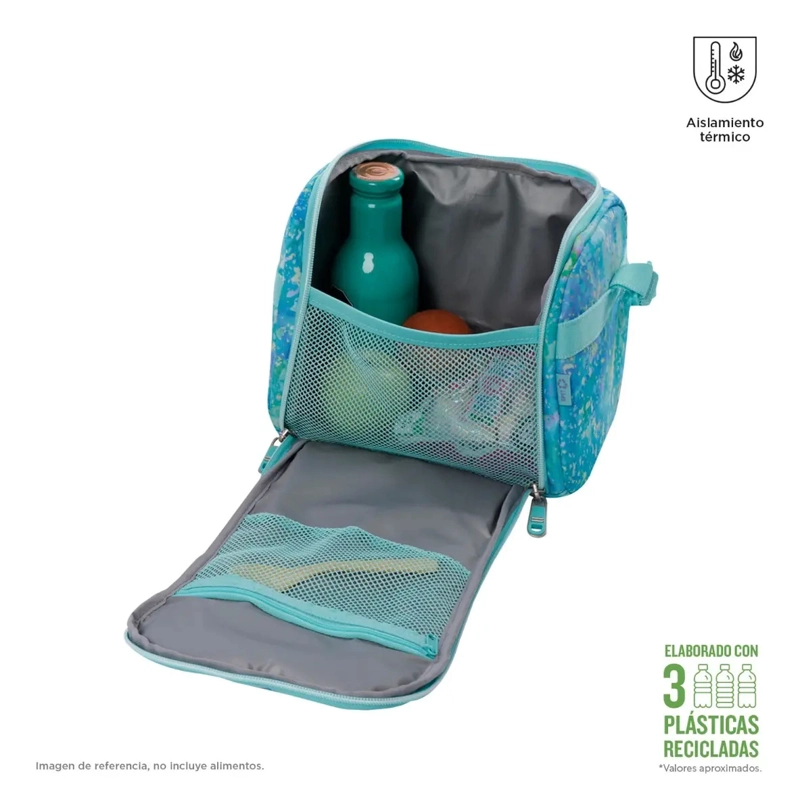 TOTTO LONCHERA TE RMICA ESCOLAR NIÑA RPET IMPERMEABLE PIZ242 - 2