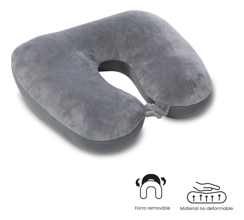 ALMOHADA DE VIAJE COJIN 2 EN 1 CLOUD COLOR GRIS - 3