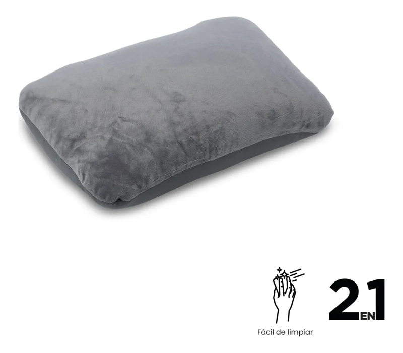 ALMOHADA DE VIAJE COJIN 2 EN 1 CLOUD COLOR GRIS - 4