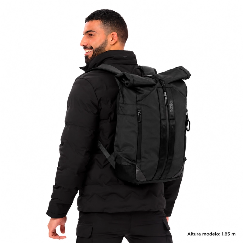 MOCHILA UNIVERSITARIA SPURN 2.0 PORTA PC 14' NEGRO HOMBRE - 7
