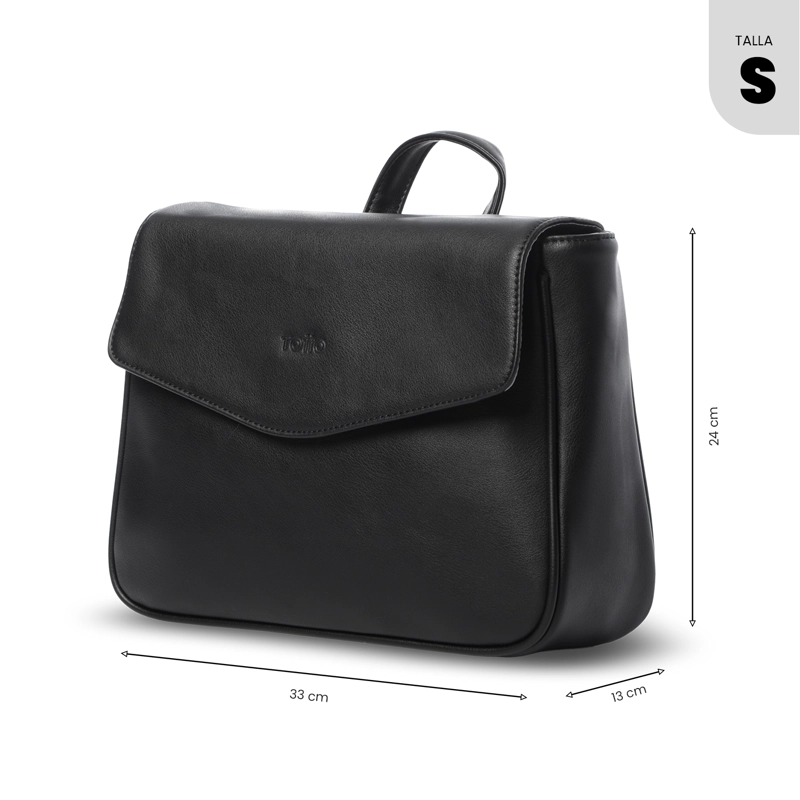 KIT PARA MUJER X2 CARTERA TIPO MOCHILA +PORTADOCUMENTOS ROMA - 5