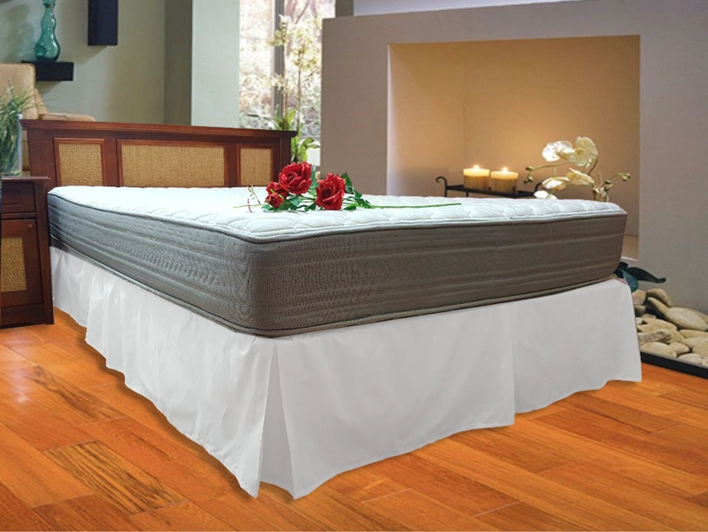 FALDON 200 HILOS KING LISO BLANCO VICTORIANAS - 2