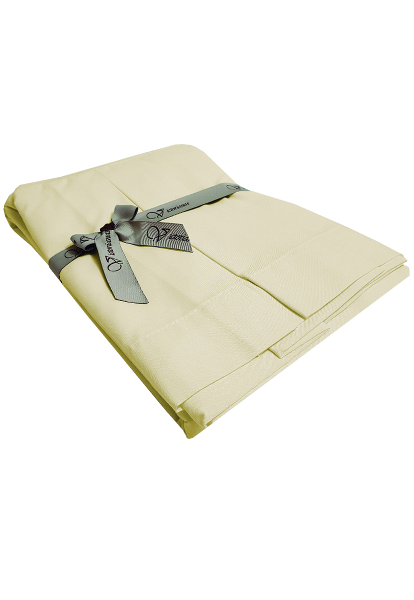 FALDON 200 HILOS 2 PLAZA LISO CRUDO VICTORIANAS