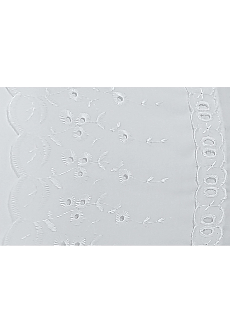 JUEGO DE SABANA 200 HILOS 1,5 PL BRODERIE BLANCO VICTORIANAS - 2