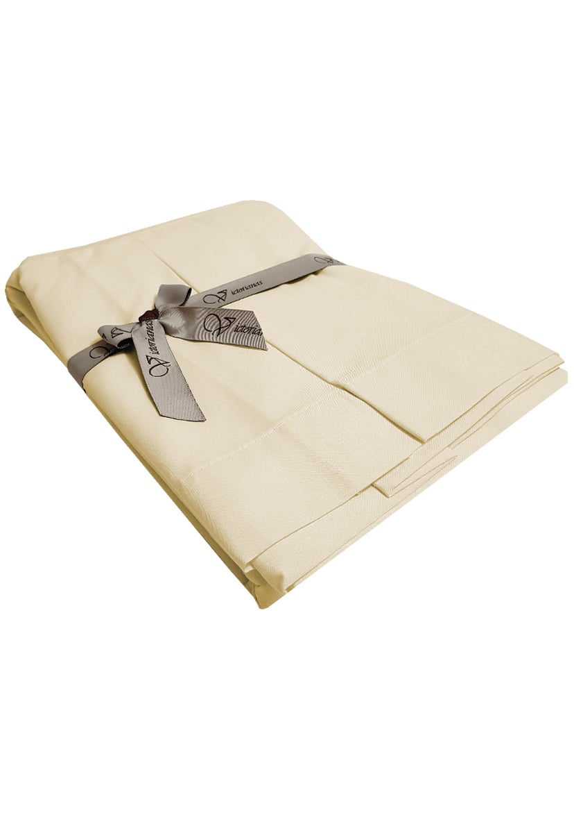 FALDON 200 HILOS SUPER KING LISO CRUDO VICTORIANAS - 1