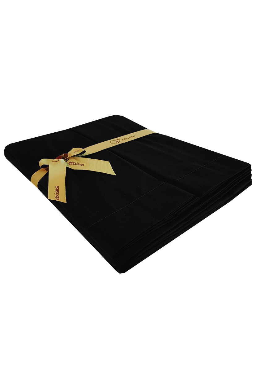 FALDON 200 HILOS QUEEN LISO NEGRO VICTORIANAS - 1