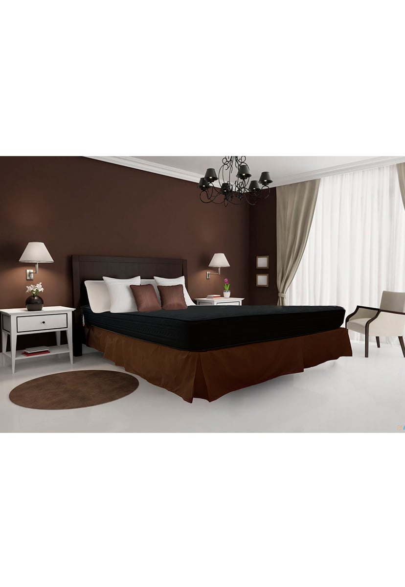 FALDON 200 HILOS 1,5 PLAZA LISO CHOCOLATE VICTORIANAS - 2