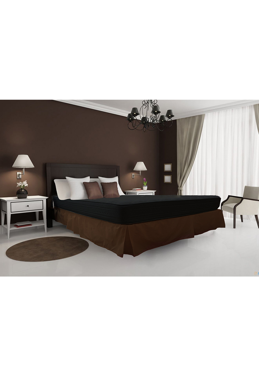 FALDON 200 HILOS QUEEN LISO CHOCOLATE VICTORIANAS - 2