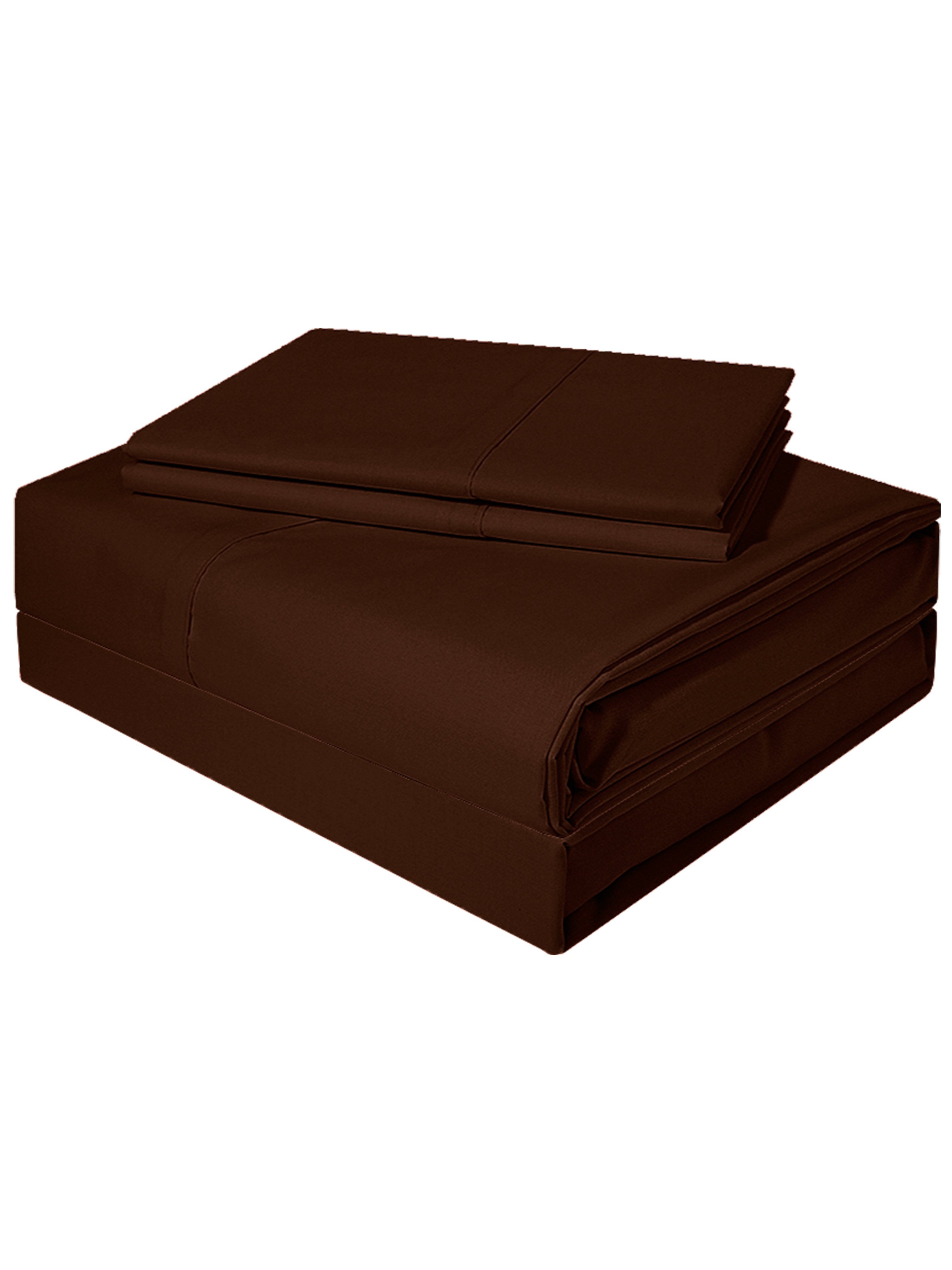 JUEGO DE SABANA 200 HILOS 1,5 PL DIVERSION LISO CHOCOLATE VICTORIANAS - 1