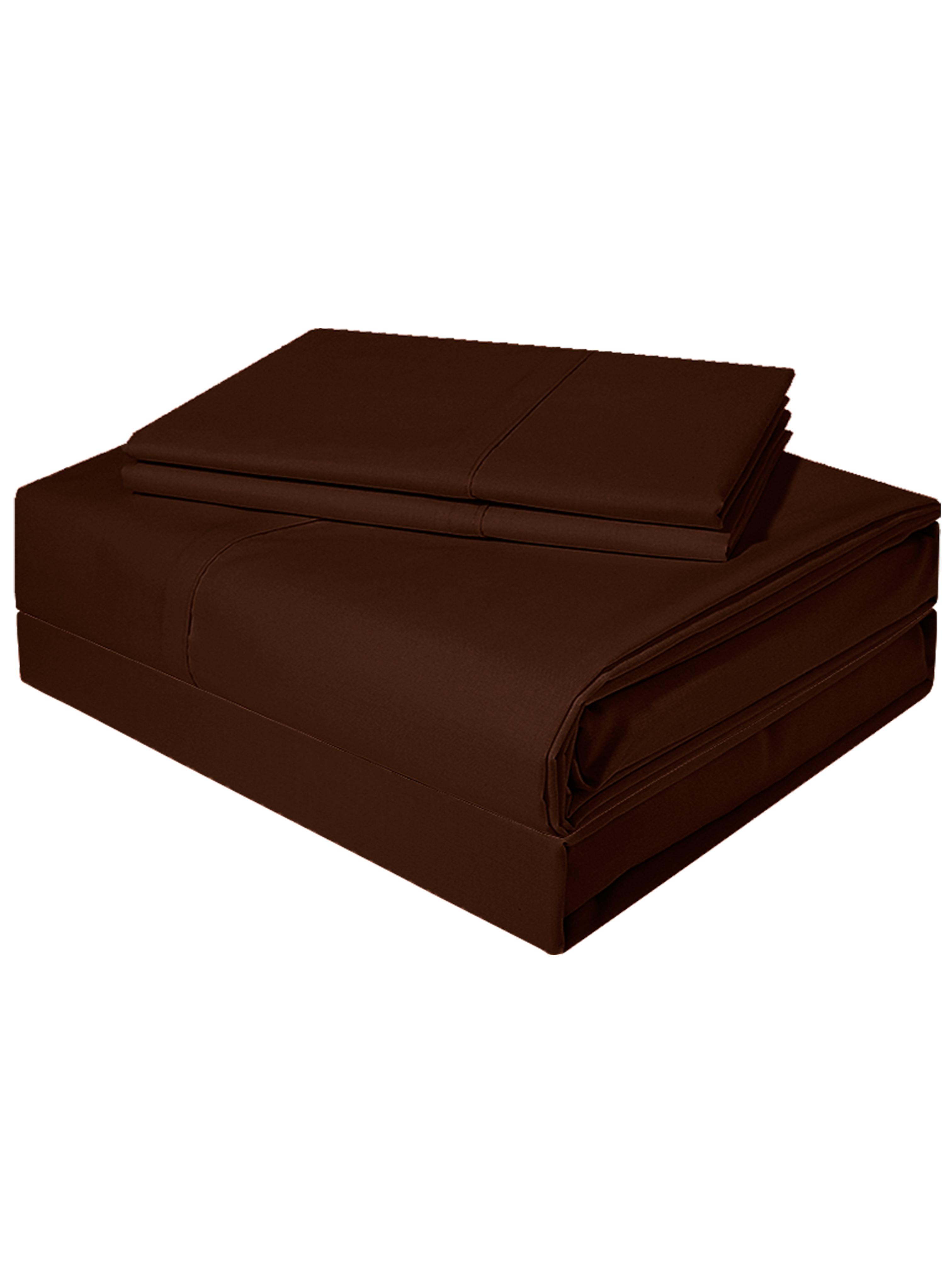 JUEGO DE SABANA 200 HILOS FULL DIVERSION LISO CHOCOLATE VICTORIANAS - 1