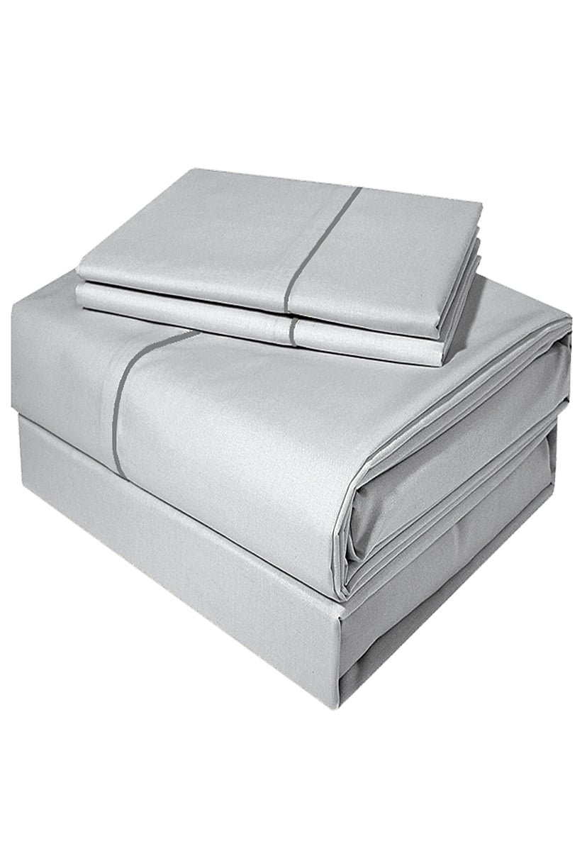 JUEGO DE SABANAS 300 HILOS KING DARK DELICATO GRIS VICTORIANAS - 1