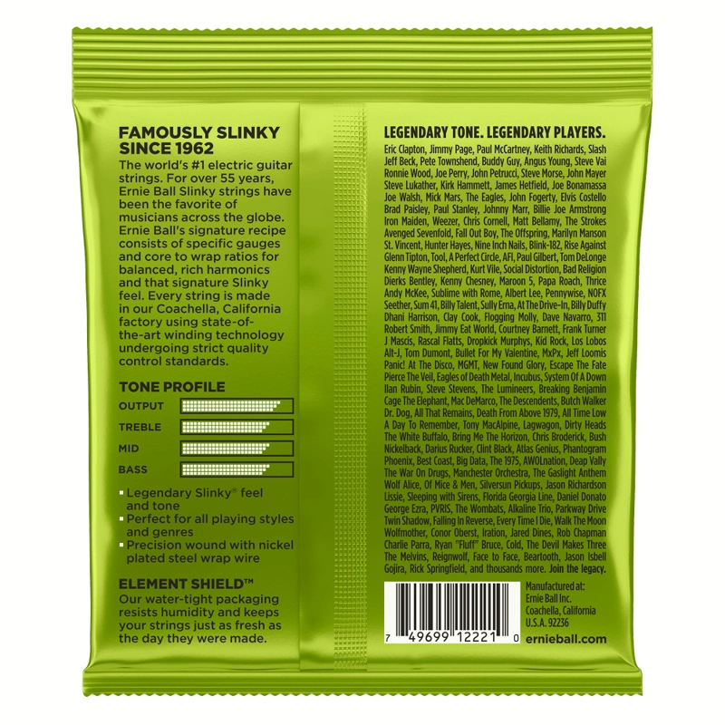 CUERDAS PARA GUITARRA ELECTRICA ERNIE BALL P02221 - 2