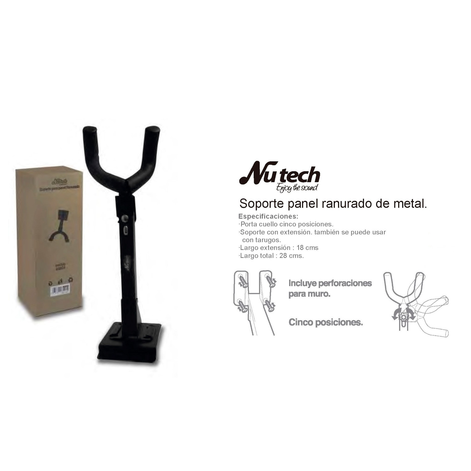 SOPORTE PARA GUITARRA NUTECH 5801 - 2