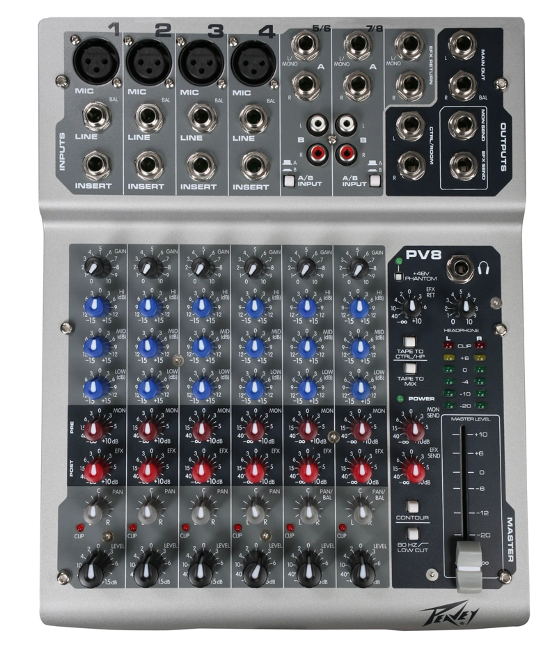 MIXER DE 8 CANALES PEAVEY PV8 - 2