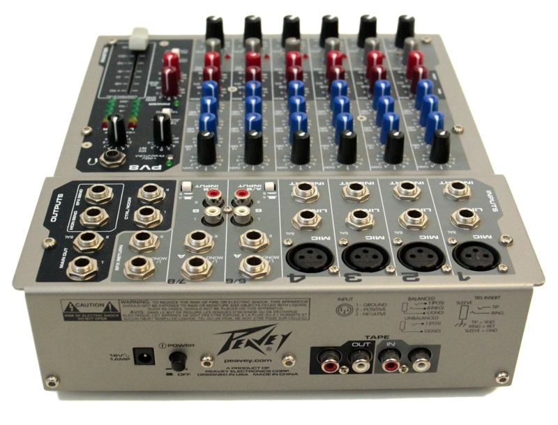 MIXER DE 8 CANALES PEAVEY PV8 - 3