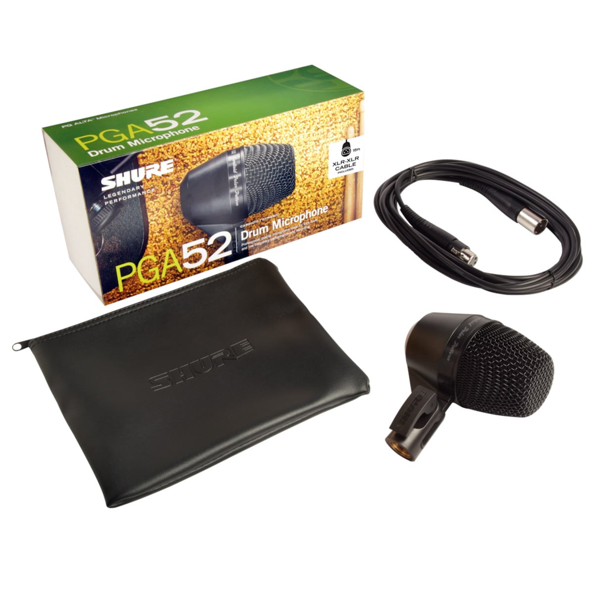 MICROFONO SHURE PGA52 DINAMICO CARDIOIDE PARA BOMBO - 4