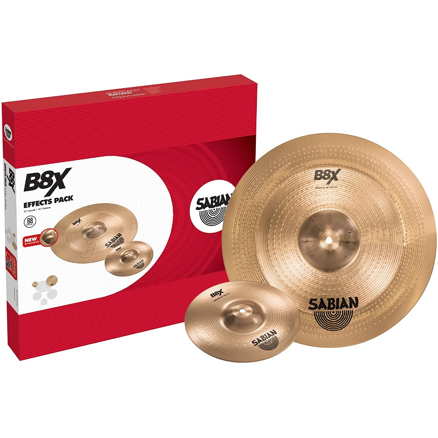 PACK SABIAN PLATILLOS BATERÍA B8X EFFECTS 45005X - 1
