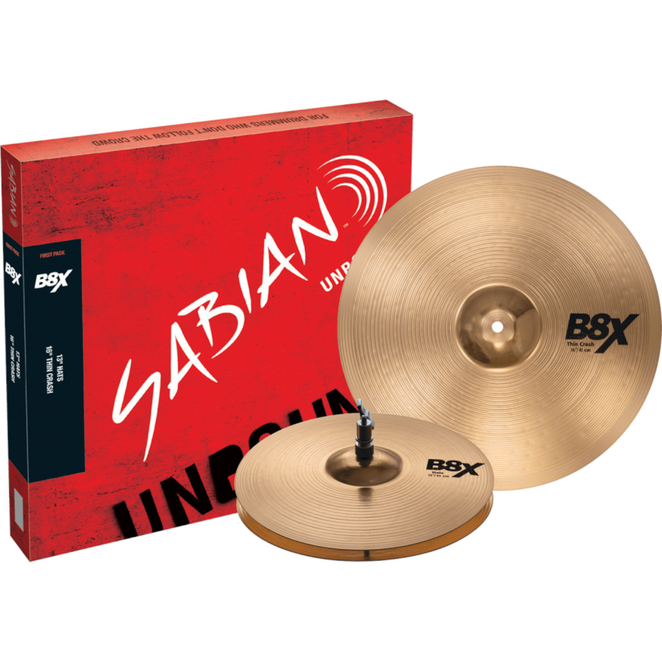 PACK SABIAN PLATILLOS BATERÍA B8X FIRST 13 45001X - 1