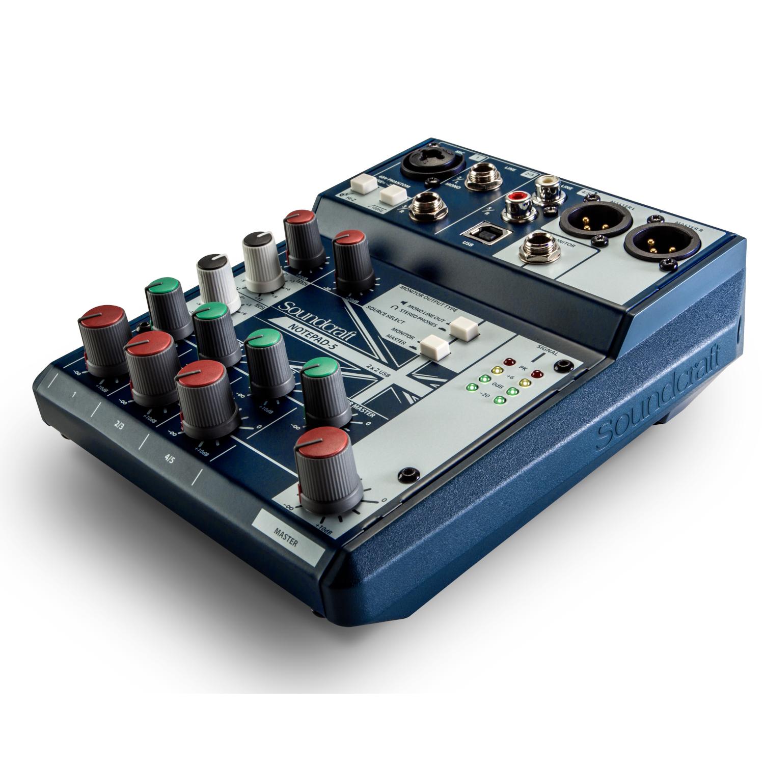 MIXER ANALOGO SOUNDCRAFT NOTEPAD-5 - 2