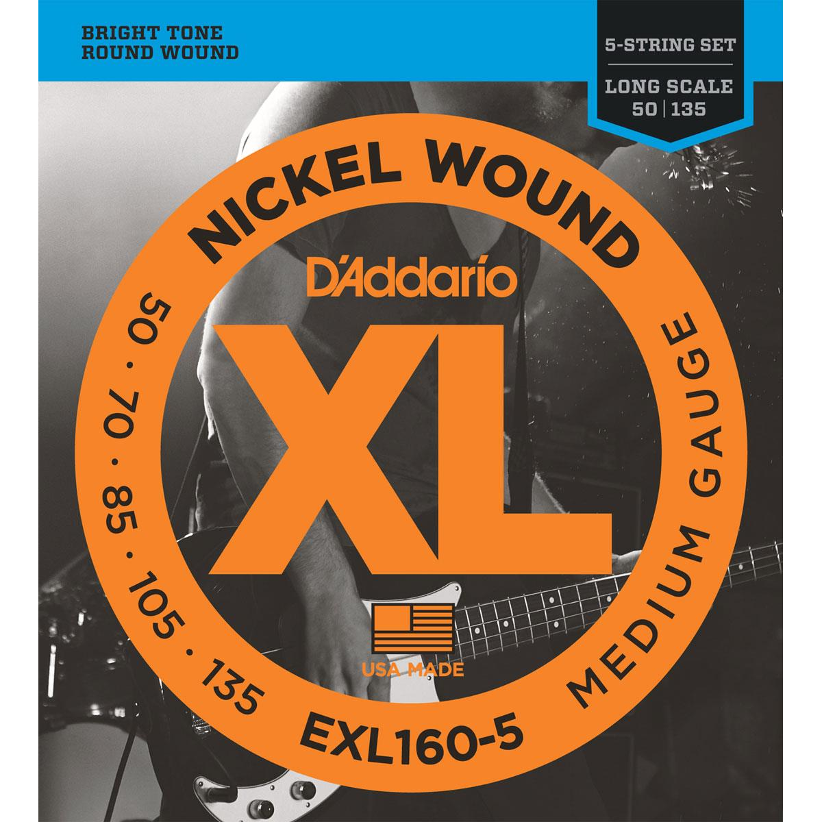 CUERDAS PARA BAJO D'ADDARIO EXL160-5 - 1