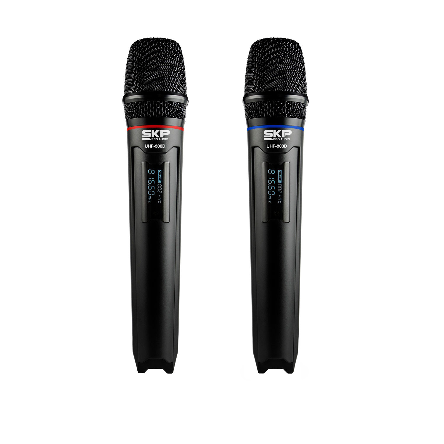 SISTEMA DOBLE SKP UHF-300D INALAMBRICO DE MANO - 2