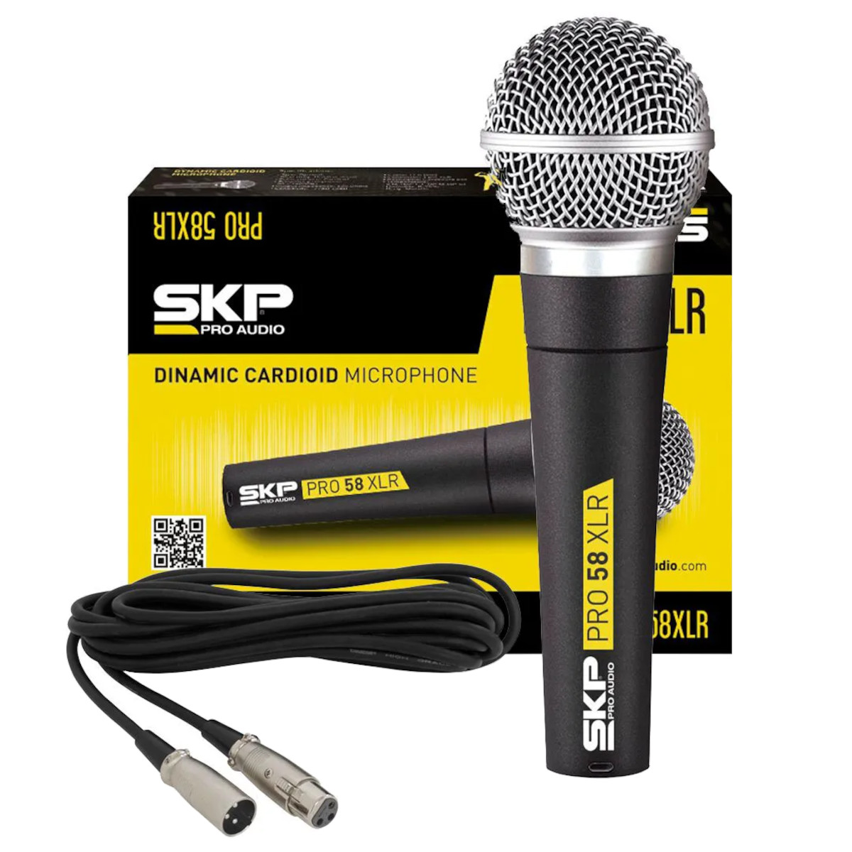 MICROFONO VOCAL DINAMICO SKP PRO-58XLR - 2