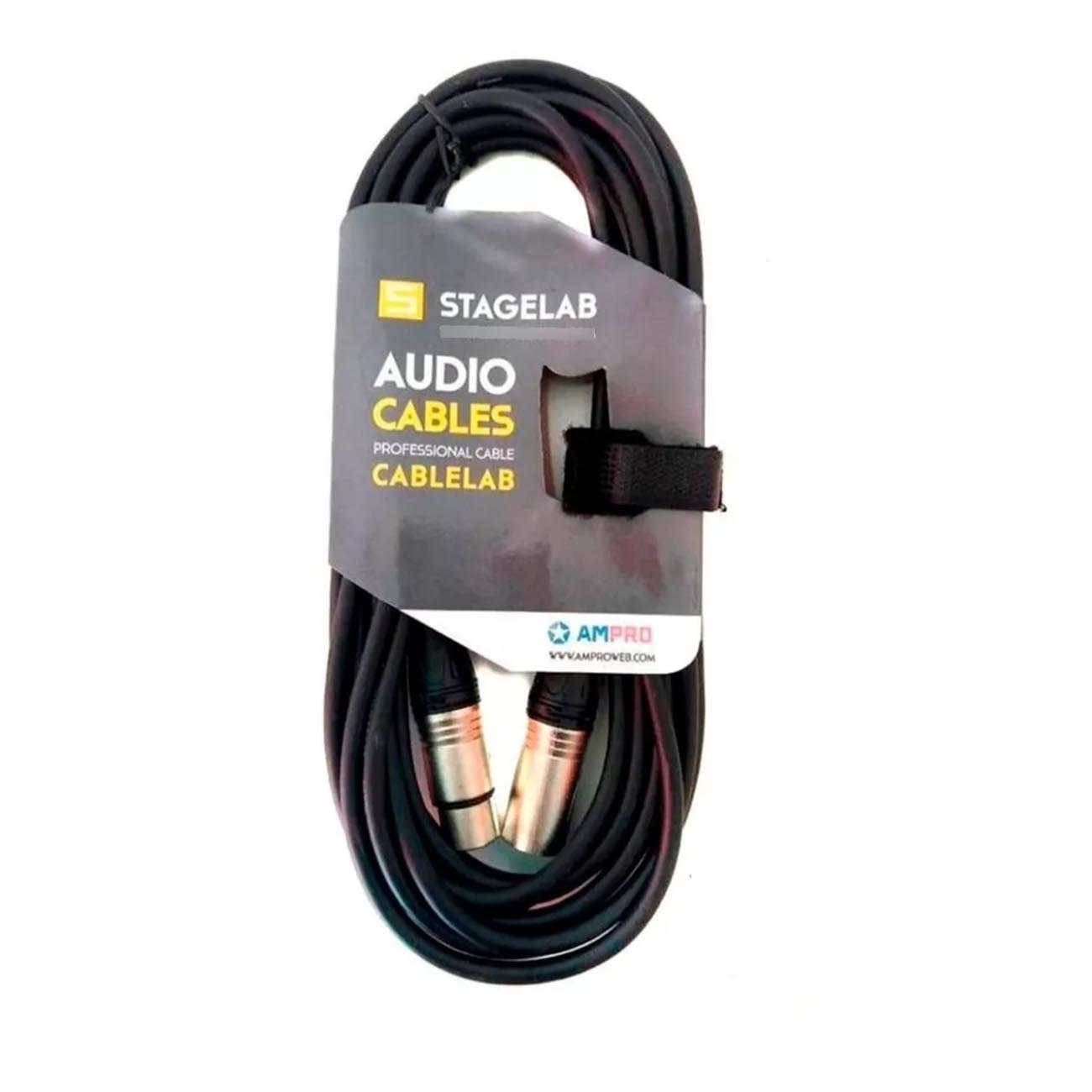 CABLE ALÁMBRICO STAGELAB MICRÓFONO XLR 15MT CLM-XMXF15 - 2