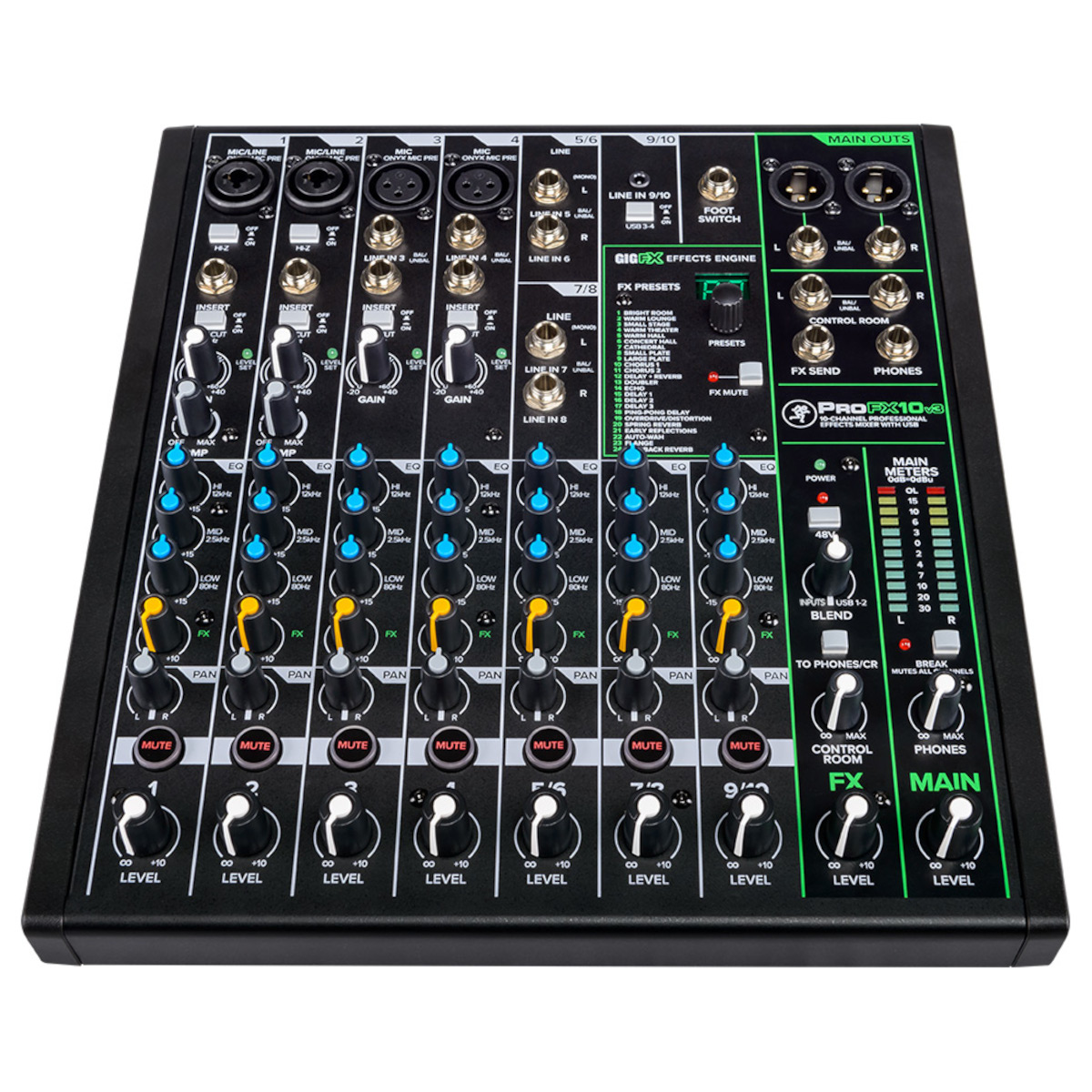 MIXER ANALOGO 10 CANALES MACKIE PROFX10 V3 - 2