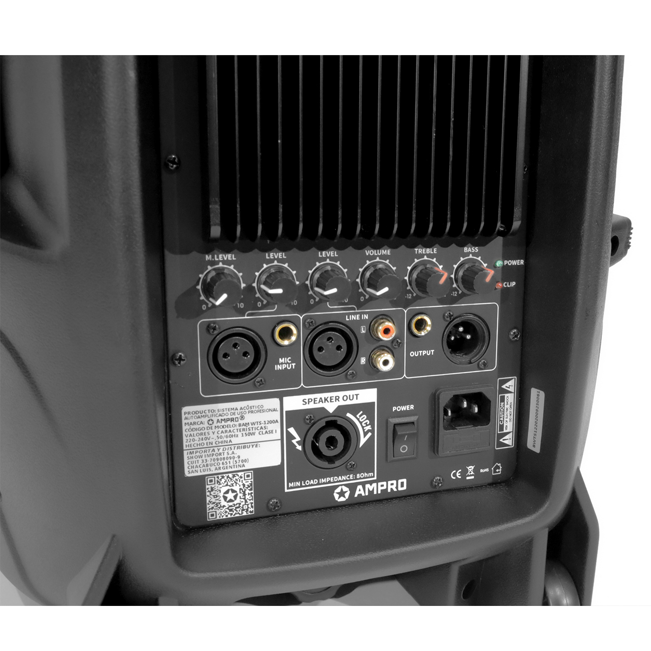 CAJA TECSHOW BAM WTS-1200A ACTIVA 12 PULGADAS - 5