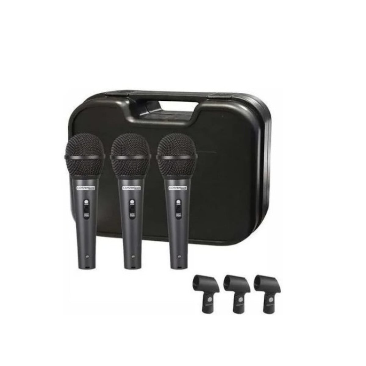 SET CARVERPRO CH33-3BK DE 3 MICROFONOS VOCALES - 3