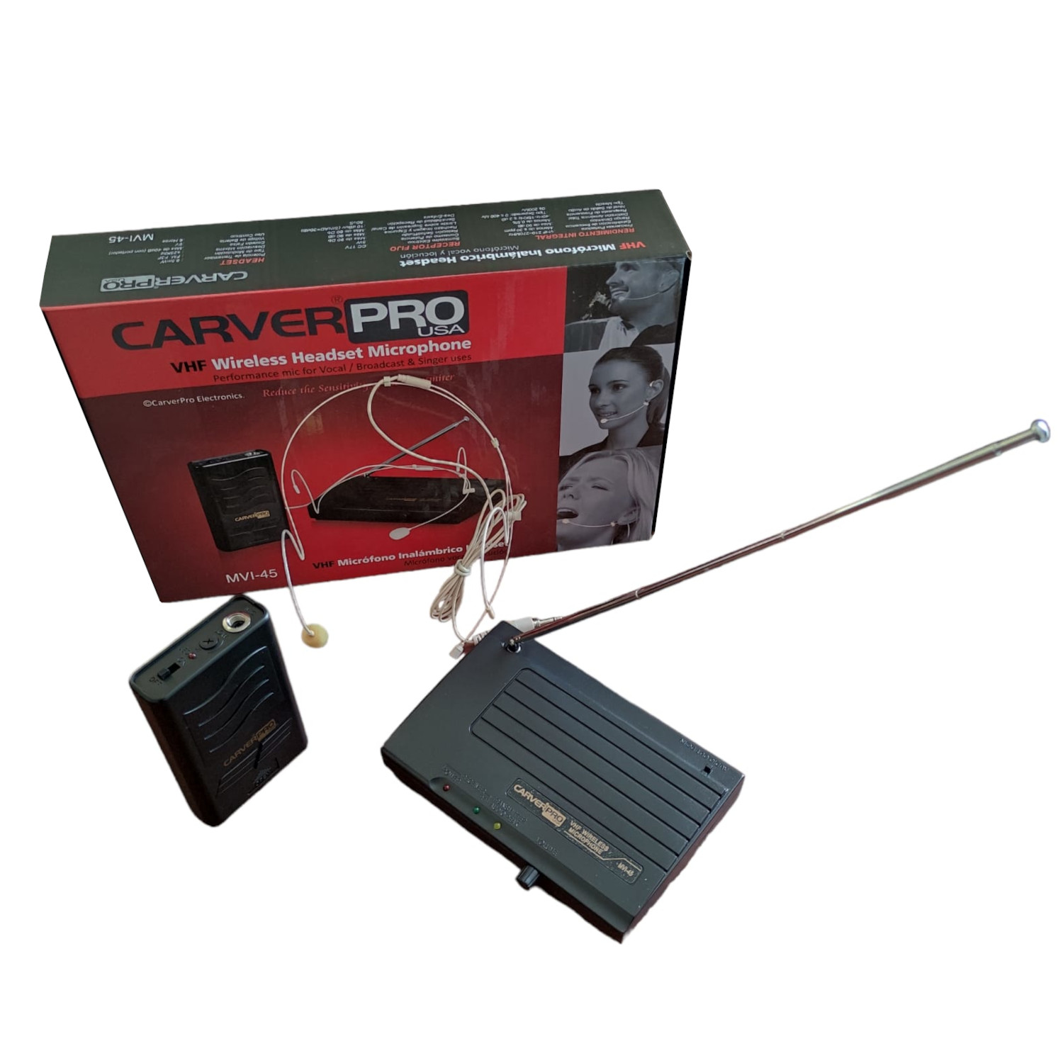 SISTEMA INALAMBRICO CARVERPRO MVI-45 MICROFONO CINTILLO - 2