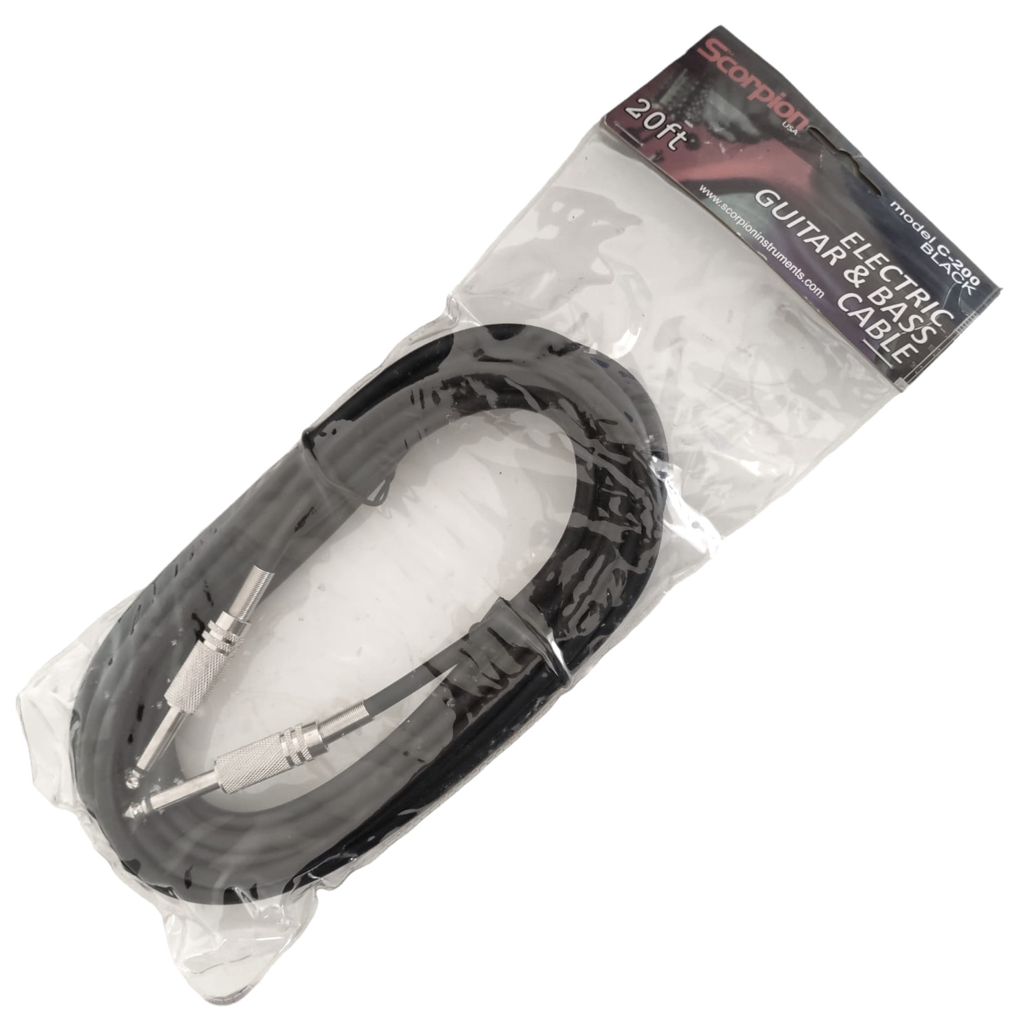 SCORPION CABLE ALÁMBRICO SCORPION INSTRUMENTO 6 METROS C-200 BLACK