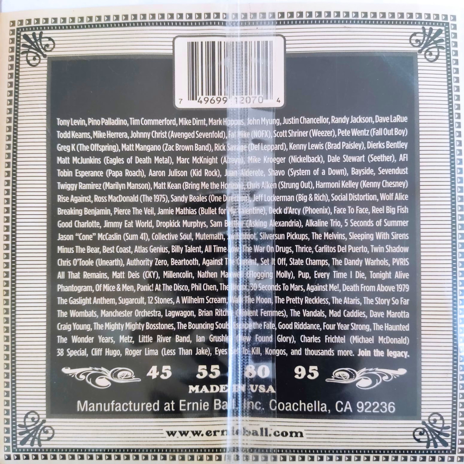 CUERDAS BAJO ACUSTICO ERNIE BALL EARTHWOOD PHOSPHOR BRONZE - 2