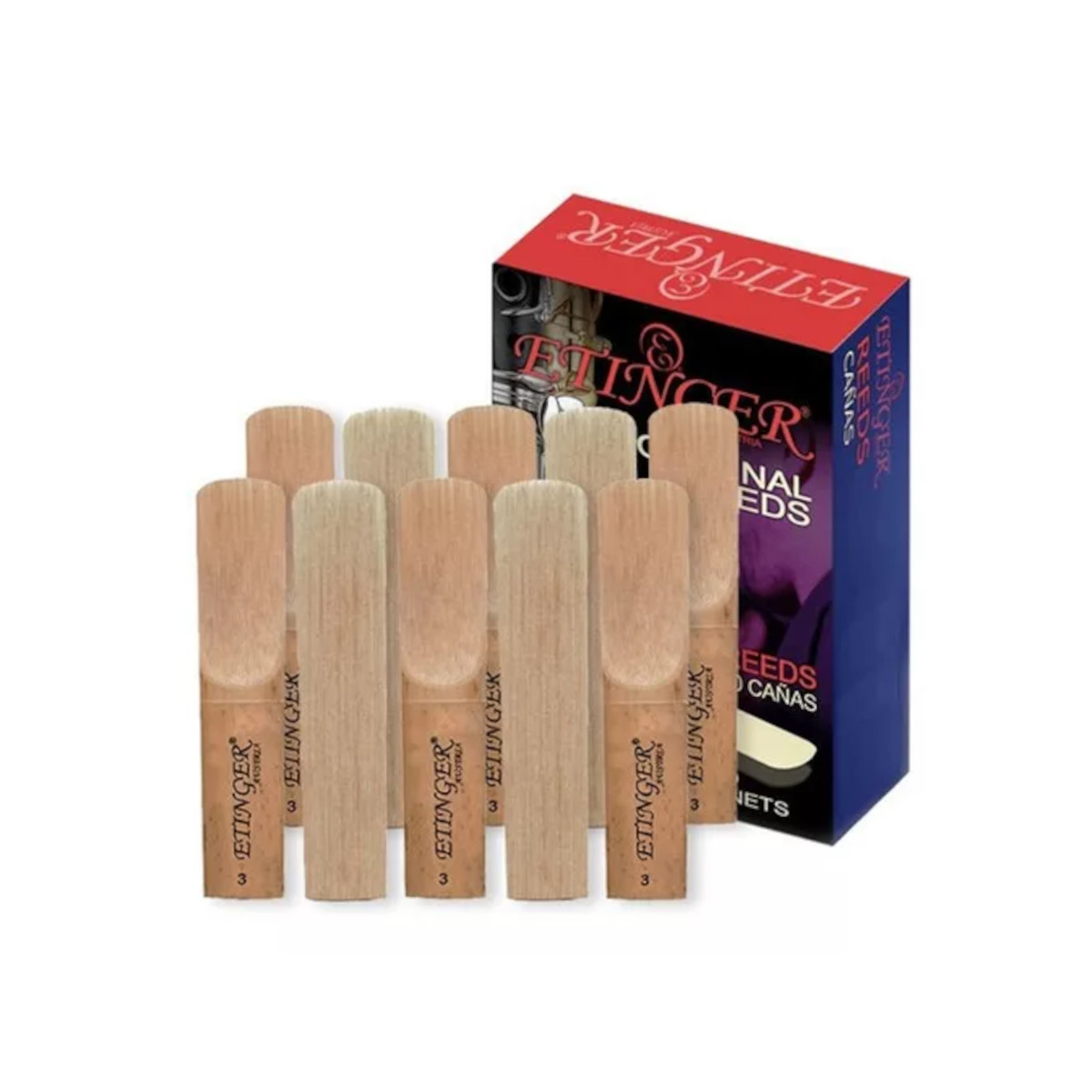 CAÑA ETINGER CAJA 10 FUERZA 3 CLARINETE 040IMC8040 - 1
