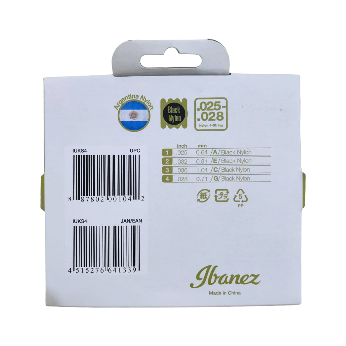 SET DE CUERDAS IBANEZ PARA UKELELE IUKS4 - 2