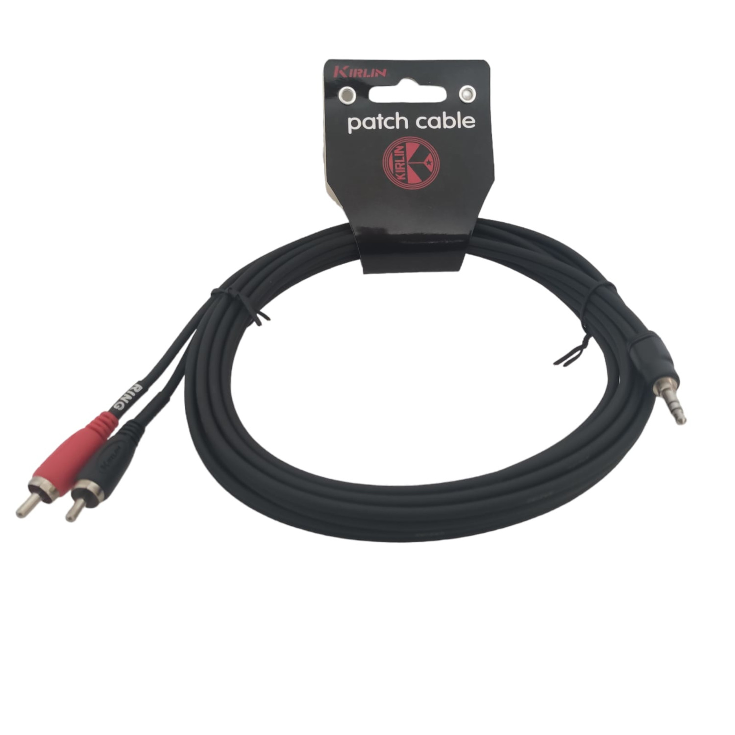 CABLE KIRLIN ESTEREO 3MT MINIPLUG A RCA YE-364L-3M/BK - 1