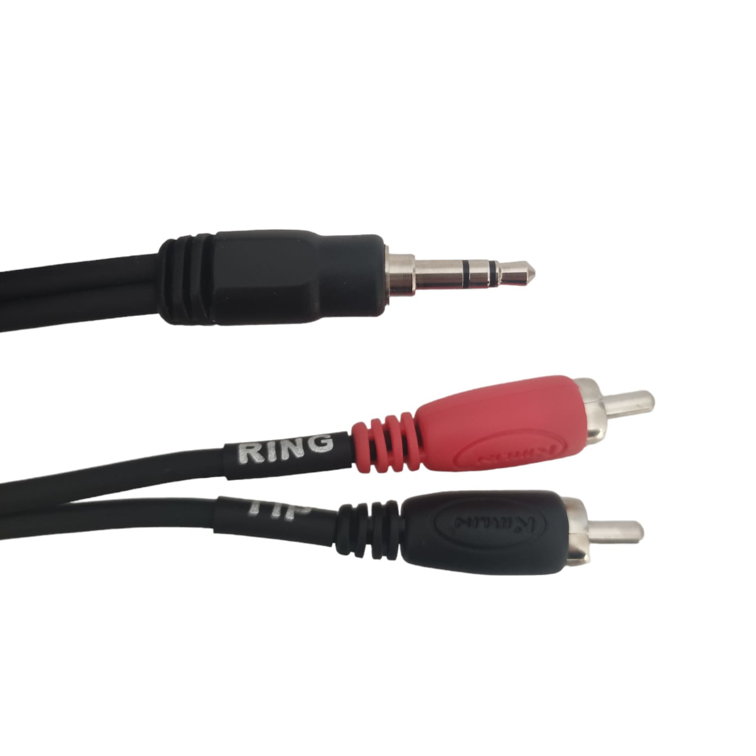 CABLE KIRLIN ESTEREO 3MT MINIPLUG A RCA YE-364L-3M/BK - 2