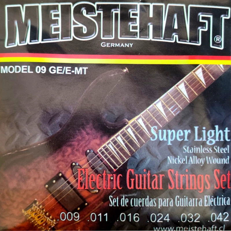 CUERDAS PARA GUITARRA ELECTRICA MEISTEHAFT 09 GE/E-MT - 1